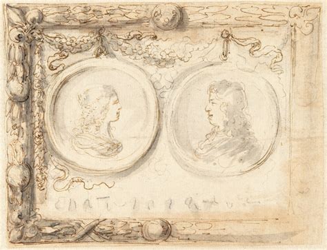 Entwurf Für Ein Doppelbildnis Von Cosimo Iii De Medici Und Marguerite