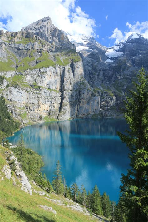 Oeschinen Lake Bernese Oberland Switzerland By Its A