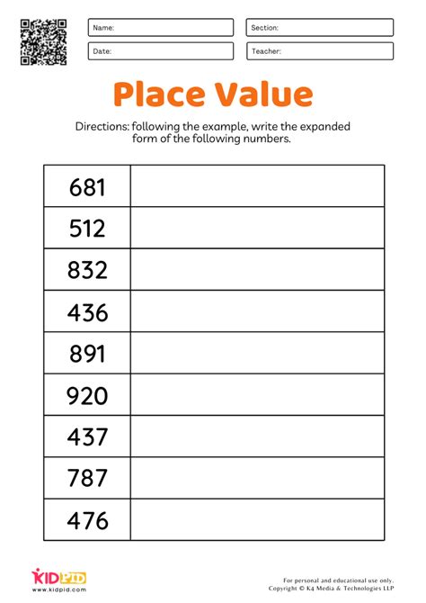 Math Expanded Form Worksheets For Grade 2 Kidpid