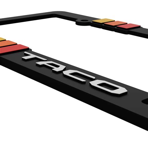 Retro Taco License Plate Frame Bracket — Custom Car Gear MODS & Accessories