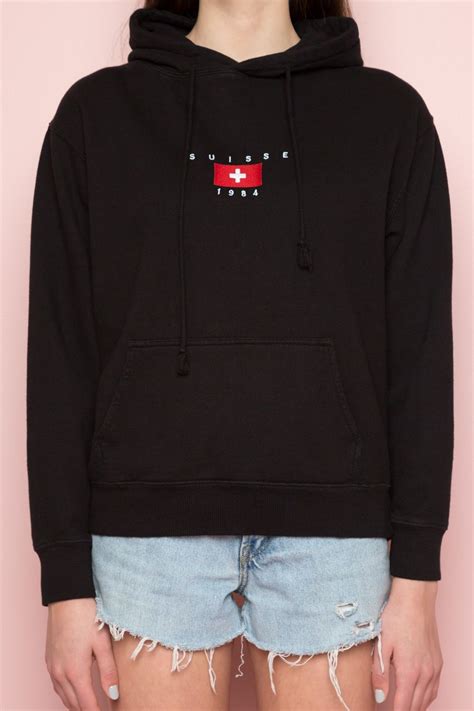 These hoodies are extremely popular and. Brandy Melville Suisse Christy Hoodie | Hoodies, Outfits ...