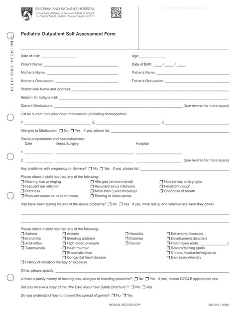 Pediatric Nursing Assessment Form Pdf Fill Out Sign Online Dochub My