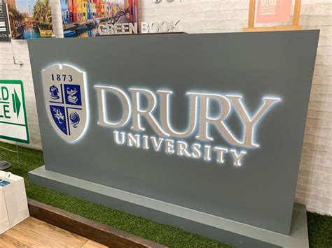 Drury University Illuminated Monument Sign Front Signs
