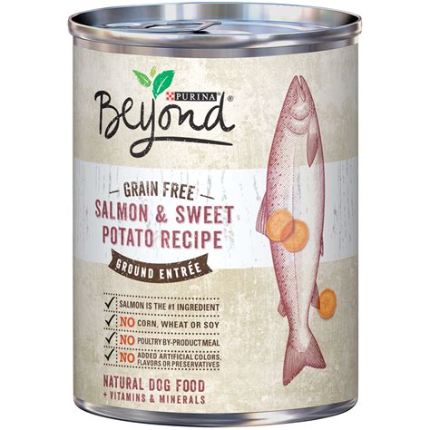Good for your pet, good for the planet. Purina Beyond Grain Free Salmon & Sweet Potato Recipe ...