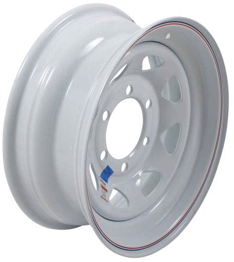 Dexstar Steel Spoke Trailer Wheel 15 X 6 Rim 6 On 5 12 White