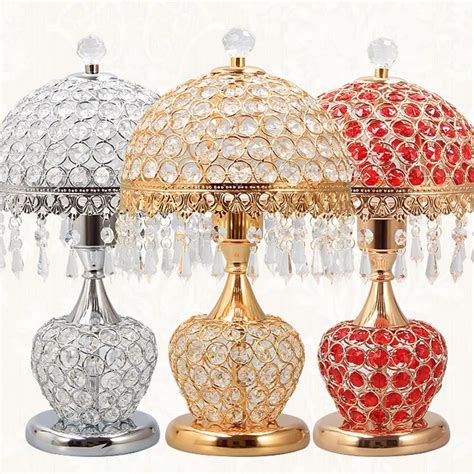 Crystal lamp Table Lamps bedroom bedside lamp European bedroom living