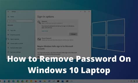 3 Ways To Remove Login Password On Windows 10 Pc 2023 Technowizah