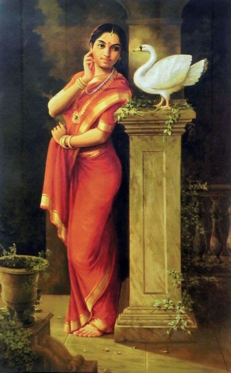 Raja Ravi Verma Paintings Of Young Women