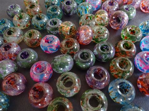 15x10mm Spray Painted Glass Rondelle Beads Mixed Colors Colorful Bead