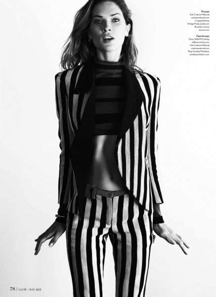Erin Wasson Poses In Glow Magazines May 2013 Cover Shoot Fashion