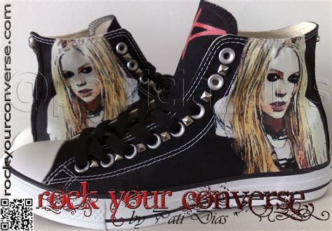 Converse All Star Customizado Rock Your Converse Avril Lavigne