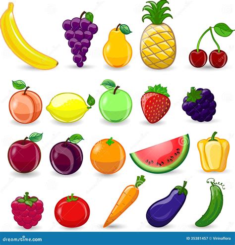 Desenho De Frutas E Legumes