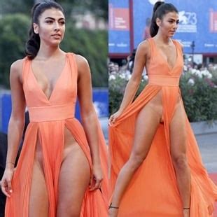 Giulia Salemi Crotch And Nipple Slips Dress Malfunction