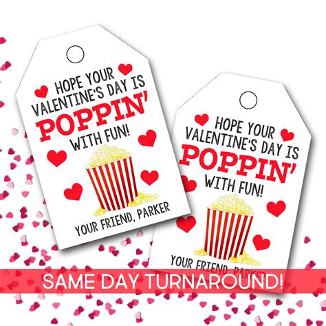 Poppin Valentine Printable