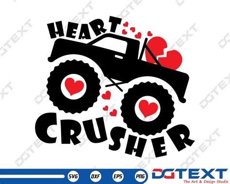 Heart Crusher Svg Heart Crusher Vector Silhouette Cricut Etsy