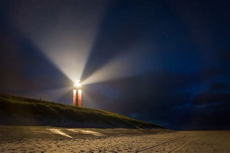 Lighthouse Night Beacon · Free Photo On Pixabay
