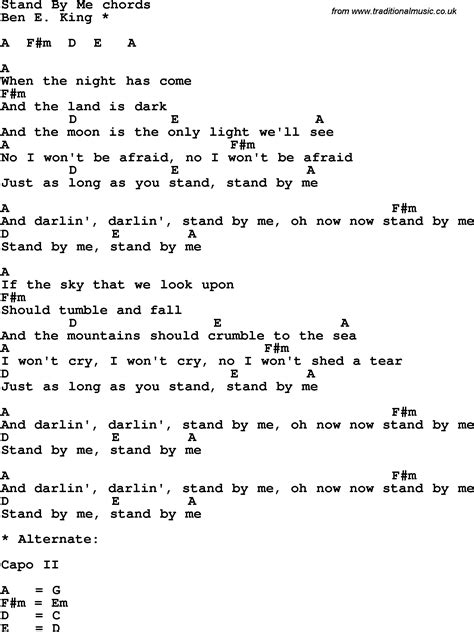 Stand By Me Guitar Chords Lyrics Zzounds My Xxx Hot Girl