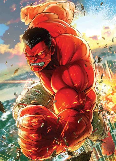 Red Hulk By Heejin Heon Hulk Vermelho Heróis Marvel Marvel Comics