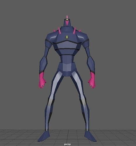 Chromastone Ben 10 Alien Force Free 3d Model Cgtrader