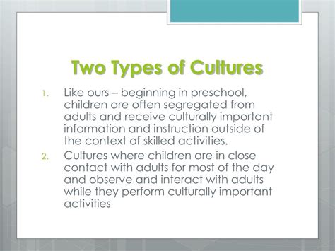 Ppt The Role Of Culture In Cognitive Development Powerpoint