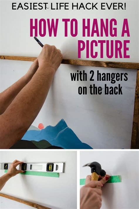 How To Hang A Picture With 2 Hangers On Drywall Harbour Breeze Home