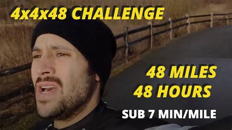 David Goggins 4x4x48 Challenge Negative Split Edition Youtube