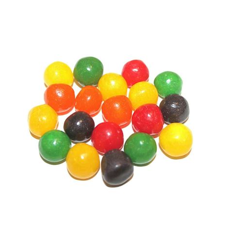 Assorted Fruit Sours Chewy Candy Balls 1lb