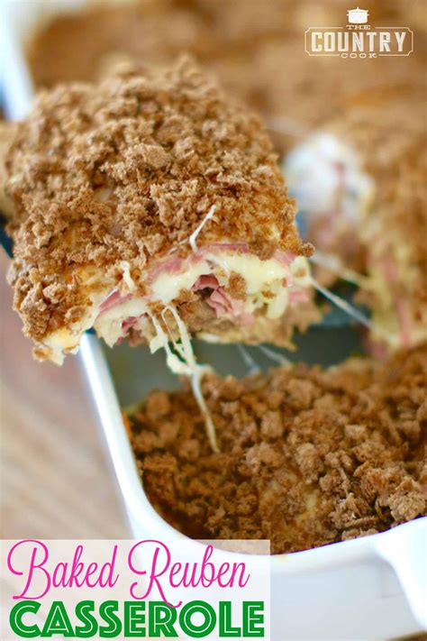 Served with a choice of side, bread and pickles. Baked Reuben Casserole - The Country Cook