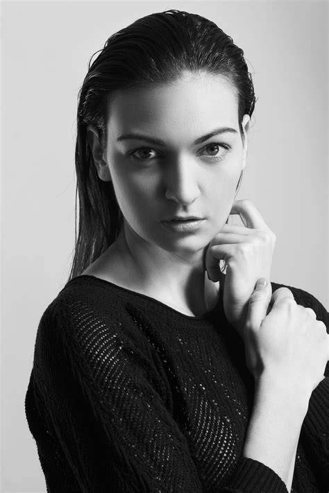 Black And White Portrait Of A Beautiful Female Model Female Models