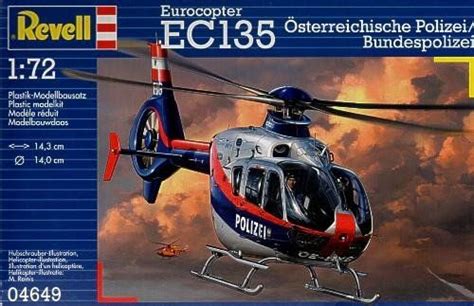 172 Eurocopter Ec 135 Austrian Policebundespolizei вертолет Revell