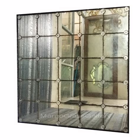 Aged Glass Mirror Panel Mirror Ideas