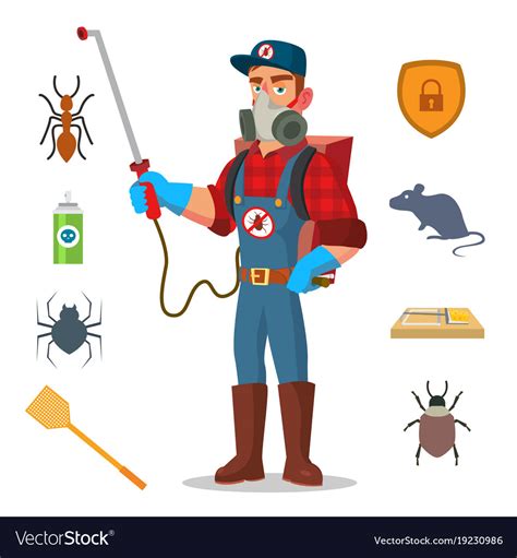 Simple geometric icon with place for text on white background. Pest Control Images Free Download