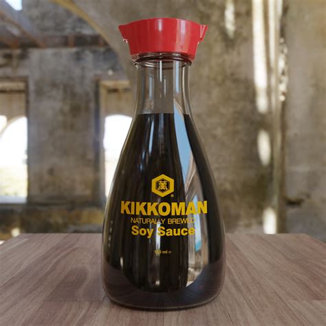 Artstation Kikkoman Soy Sauce Bottle Modelling And Materials Study