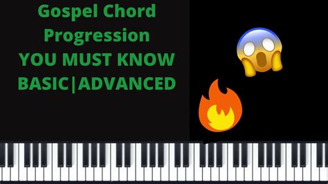 Gospel Chord Progression You Must Knowgospel Chords Youtube