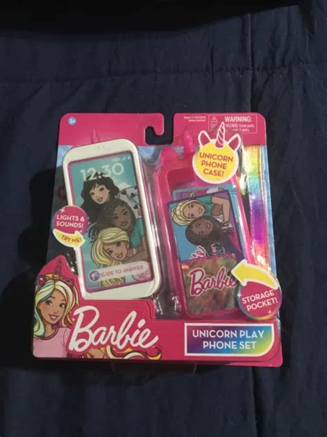 Barbie Unicorn Play Phone Set With Lights And Sounds W Case 1299