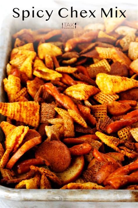 Texas Trash Spicy Chex Mix The Anthony Kitchen Recipe Spicy