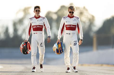 Marcus Ericsson Charles Leclerc Alfa Romeo Sauber F1 Team Drivers