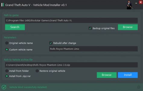 Gta Download Area Gta V Tools Vehicle Mod Installer