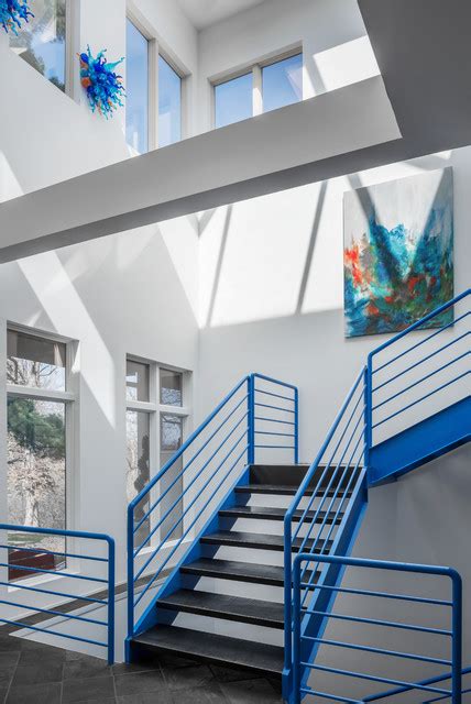 Modern Interior Design Contemporary Staircase St Louis By Sandk