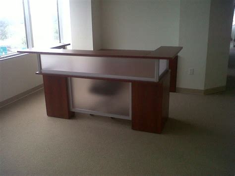 Reception Desk With Frosted Glass Office Decor Furniture Projects