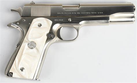 Sold Price Pre 70 Colt Nickel38 Super 1911 A1 Pistol January 6