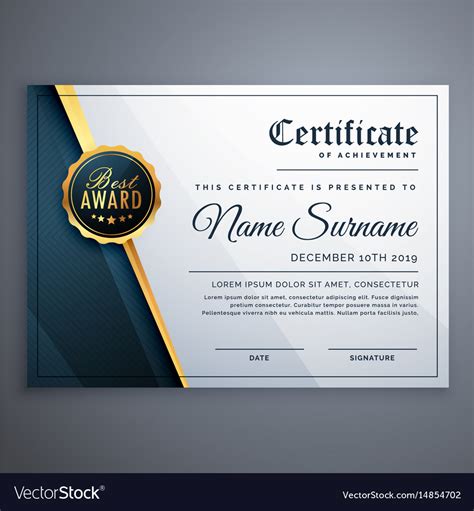 Award Design Template