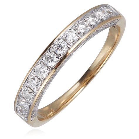 060ct Diamond Eternity Ring With Side Detail 18ct Gold Qvc Uk