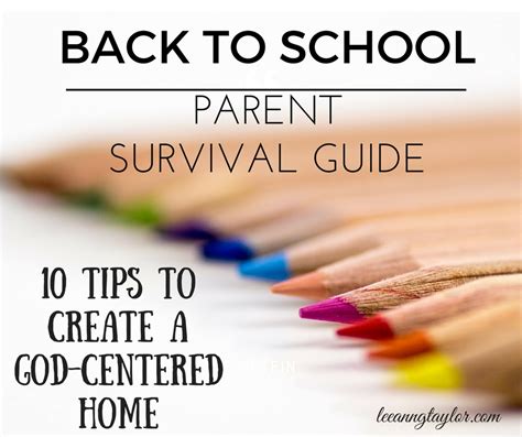 Back To School Parent Survival Guide Leeann G Taylor Embracing The