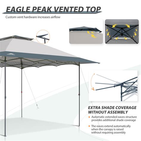 Eagle Peak 13x13 Straight Leg Pop Up Canopy Tent Eagle Peak Canopy