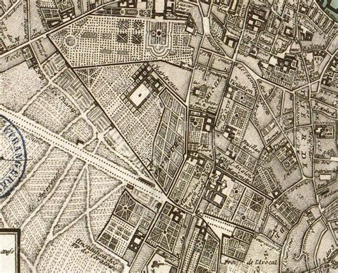 Vintage Map Of Paris Print Paris Map 1740 Old Map Of Paris Etsy