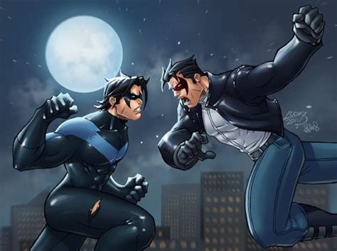 Nightwing Dick Grayson Vs Red Hood Jason Todd Gotham Knights