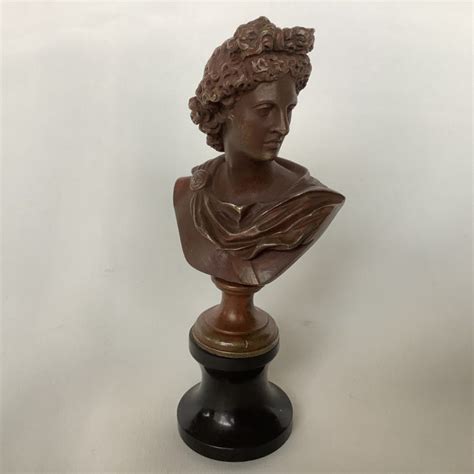 Bronzen Buste Van Een Grieks Mythologisch Figuur Ca Lepipe Antiek