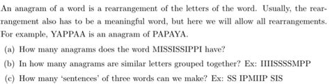 We did not find results for: Solved: An Anagram Of A Word Is A Rearrangement Of The Let ...