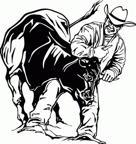 Rodeo Bull Coloring Pages Luanetg 22044 The Best Porn Website